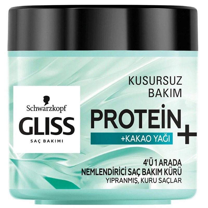 ماسک مو آبی پروتئین 4 در 1 گلیس GLISSبرای مرطوب کنندگی و مراقبت از مو حجم 400 می
