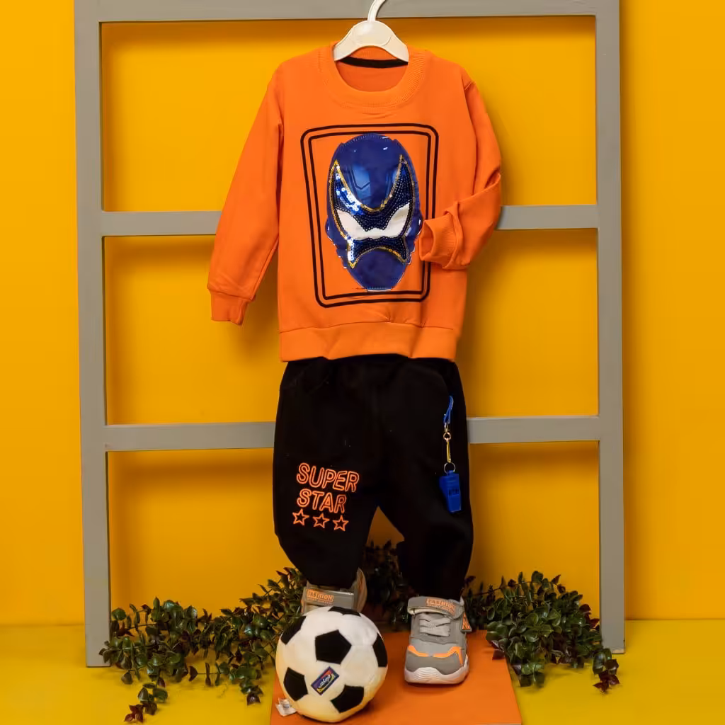 بلوز شلوار پسرانه پنیه ای دو رو سایز(40 تا 55)