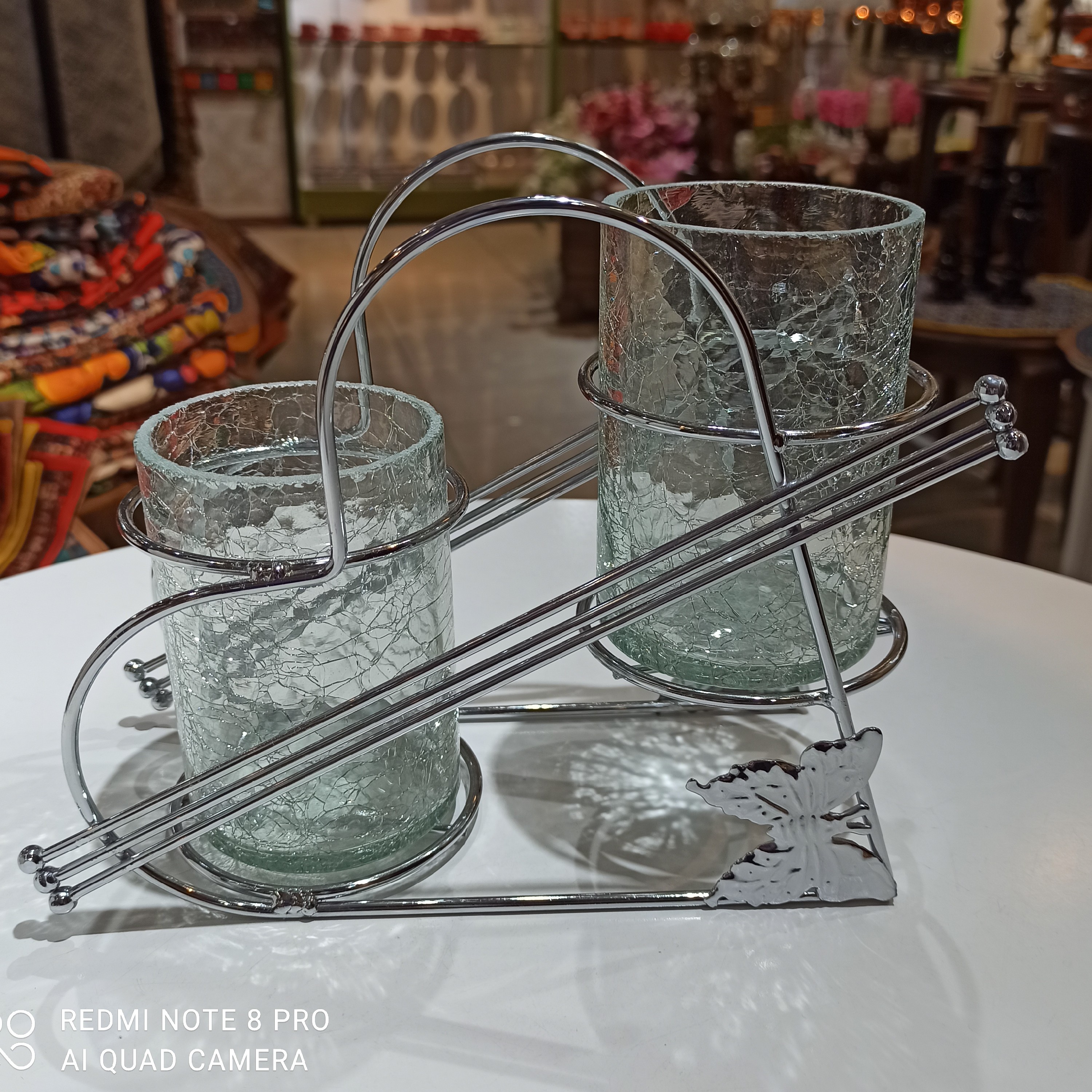 جاقاشق وچنگال جاقاشق وچنگال  شیشه ای جاقاشق وچنگال دکوری و تزئینی کد3