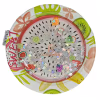 آینه گرد جیبی (آرایشی) فانتزی طرح برجسته دراگون 055