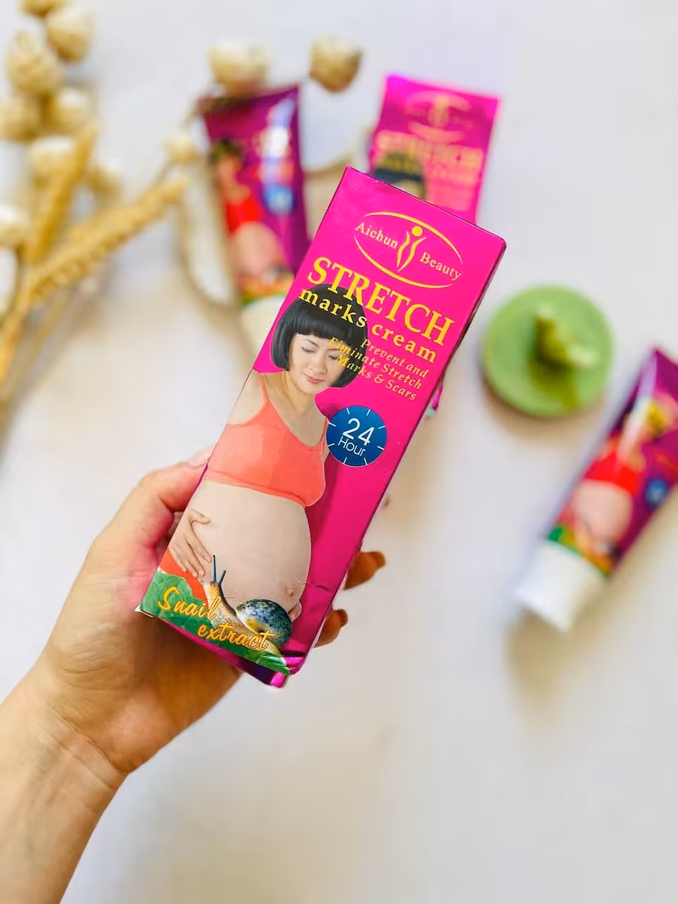 کرم ترک شکم و ترک های پوستی آیچون