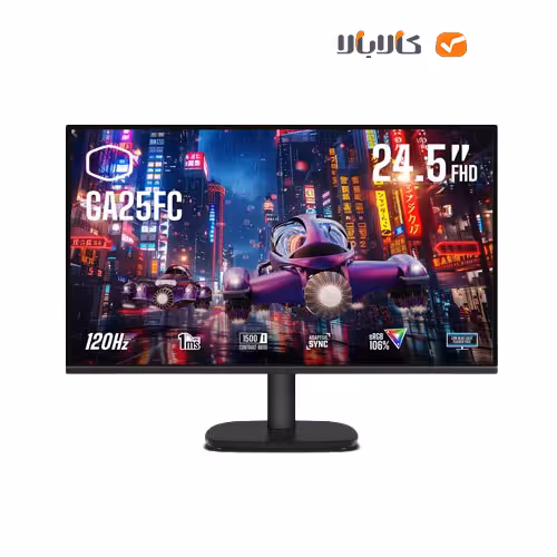 مانیتور گیمینگ 24.5 اینچ کولر مستر، تصویر واضح و نرخ بروزرسانی 100Hz
