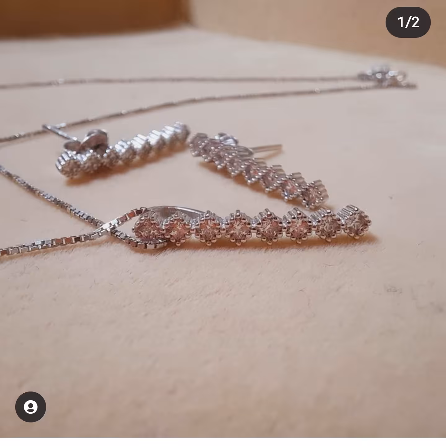 نیمست نقره طرح جواهر