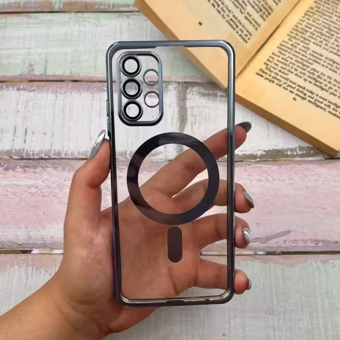 قاب گوشی Galaxy A32 4G سامسونگ اورجینال ژله ای طرح الکتروپلیتینگ شفاف  کد 59390