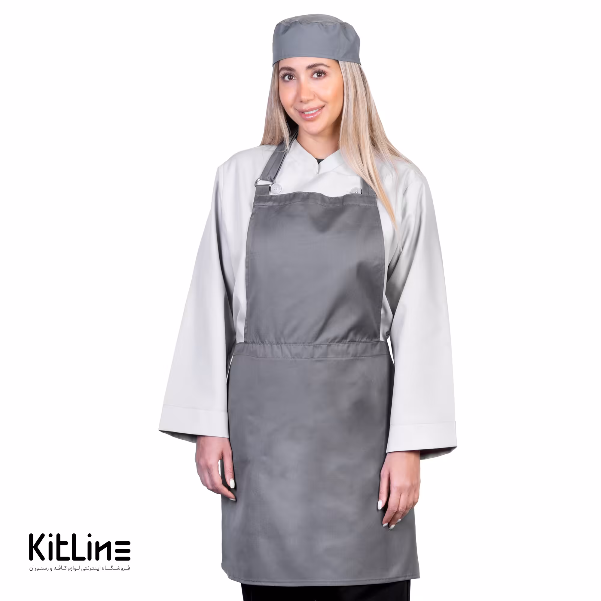 پیشبند ترگال طوسی روشن پوشاکو