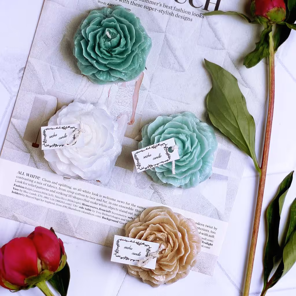 شمع گل آلاله قطر 7