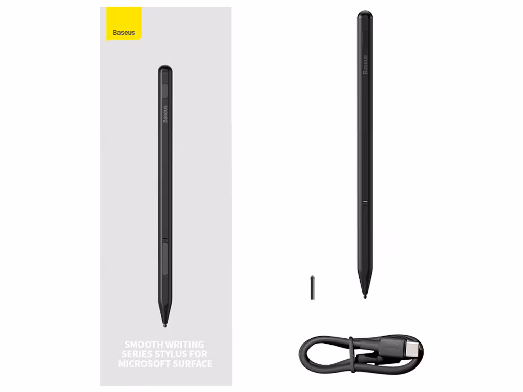 قلم لمسی مایکروسافت بیسوس (نسخه فعال) Baseus SXBC070002 Microsoft Smooth Capacitive Writing Stylus
