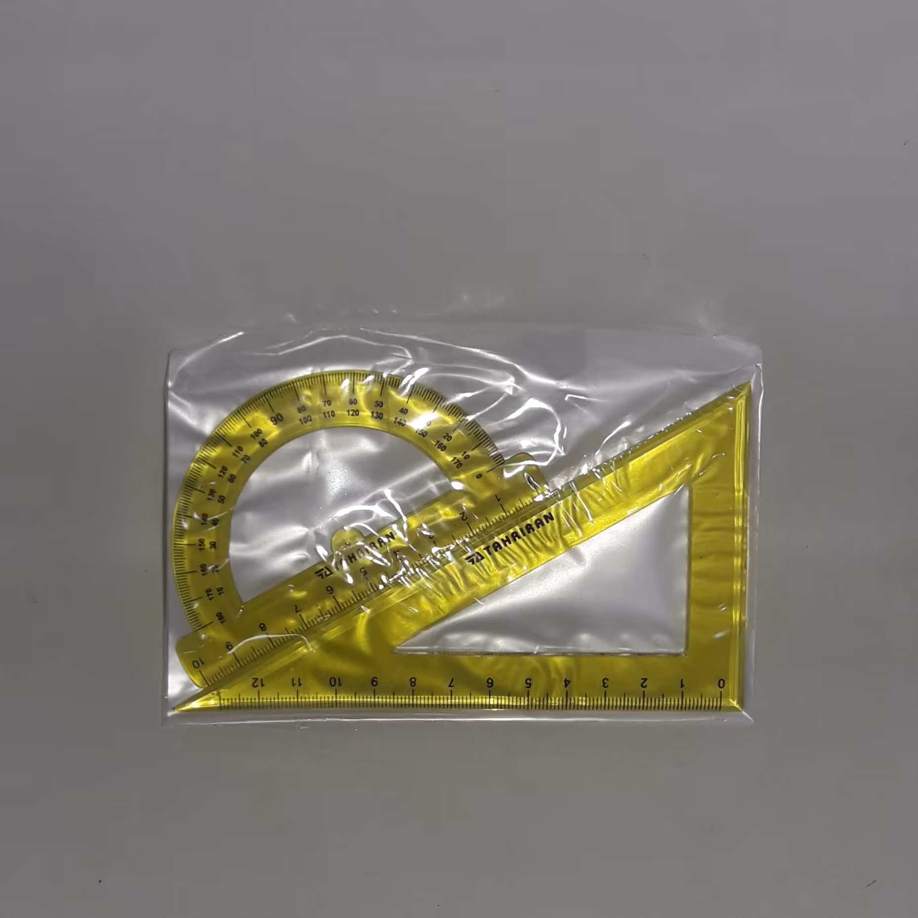 ست گونیا و نقاله ژله ای 