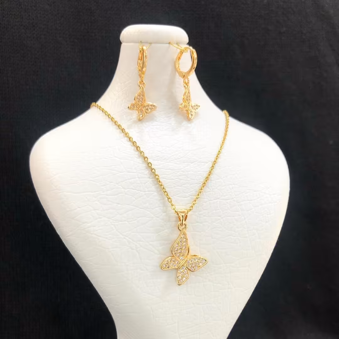 نیم ست زنانه دخترانه جذاب پروانه استیل طرح 5