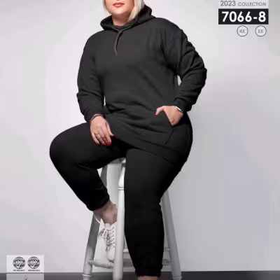 هودی شلوار تو کرکدار زمستانی سایز بزرگ