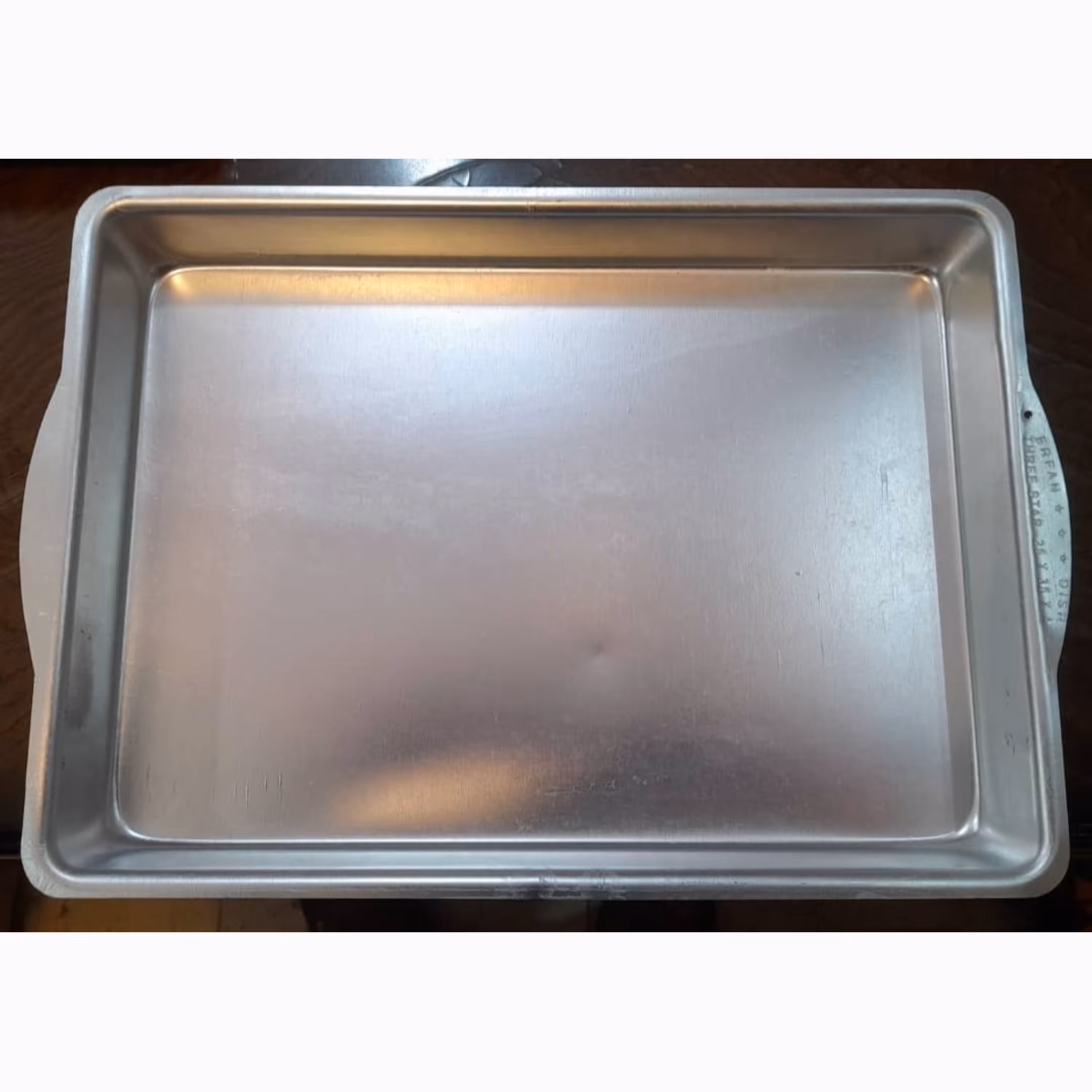 سینی مستطیل آلومینیوم ابعاد 27 در 39 وزن 412 گرم 