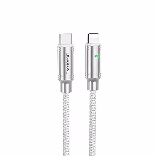 کابل تایپ سی به لایتنینگ 27W بروفون مدل BU40 طول 1.2 متر