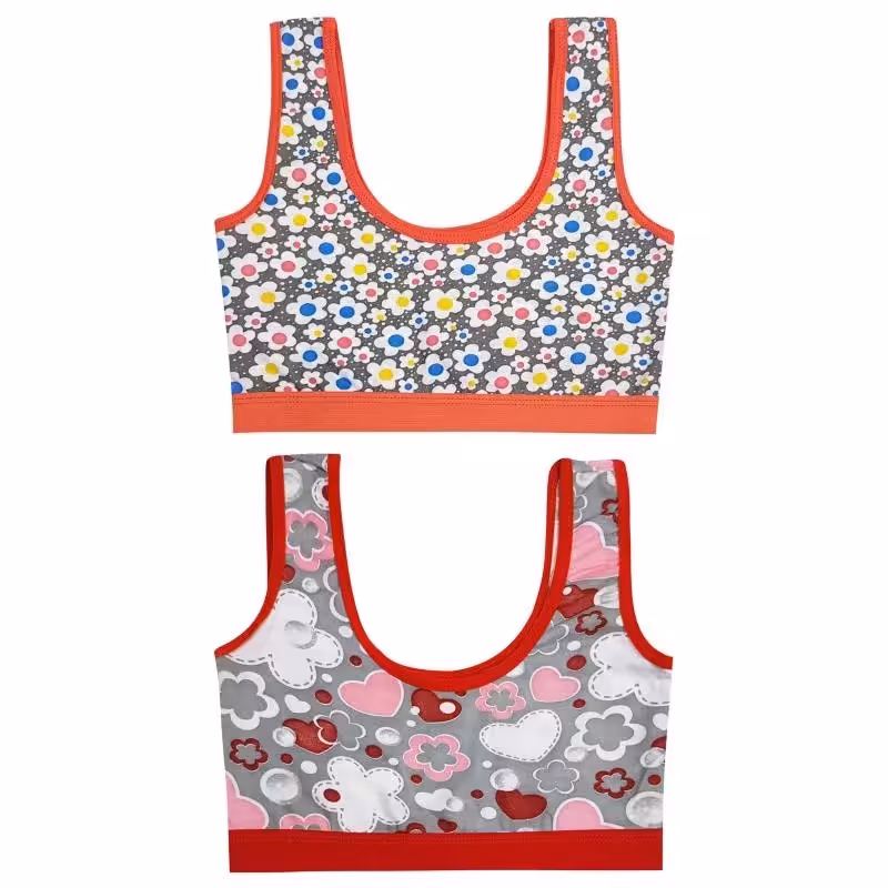 نیم تنه دخترانه 3929 بسته 2 عددی فری سایز