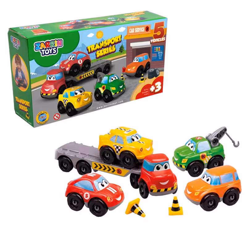اسباب بازی ماشین سری حمل و نقل 40 تکه کد 3277J5