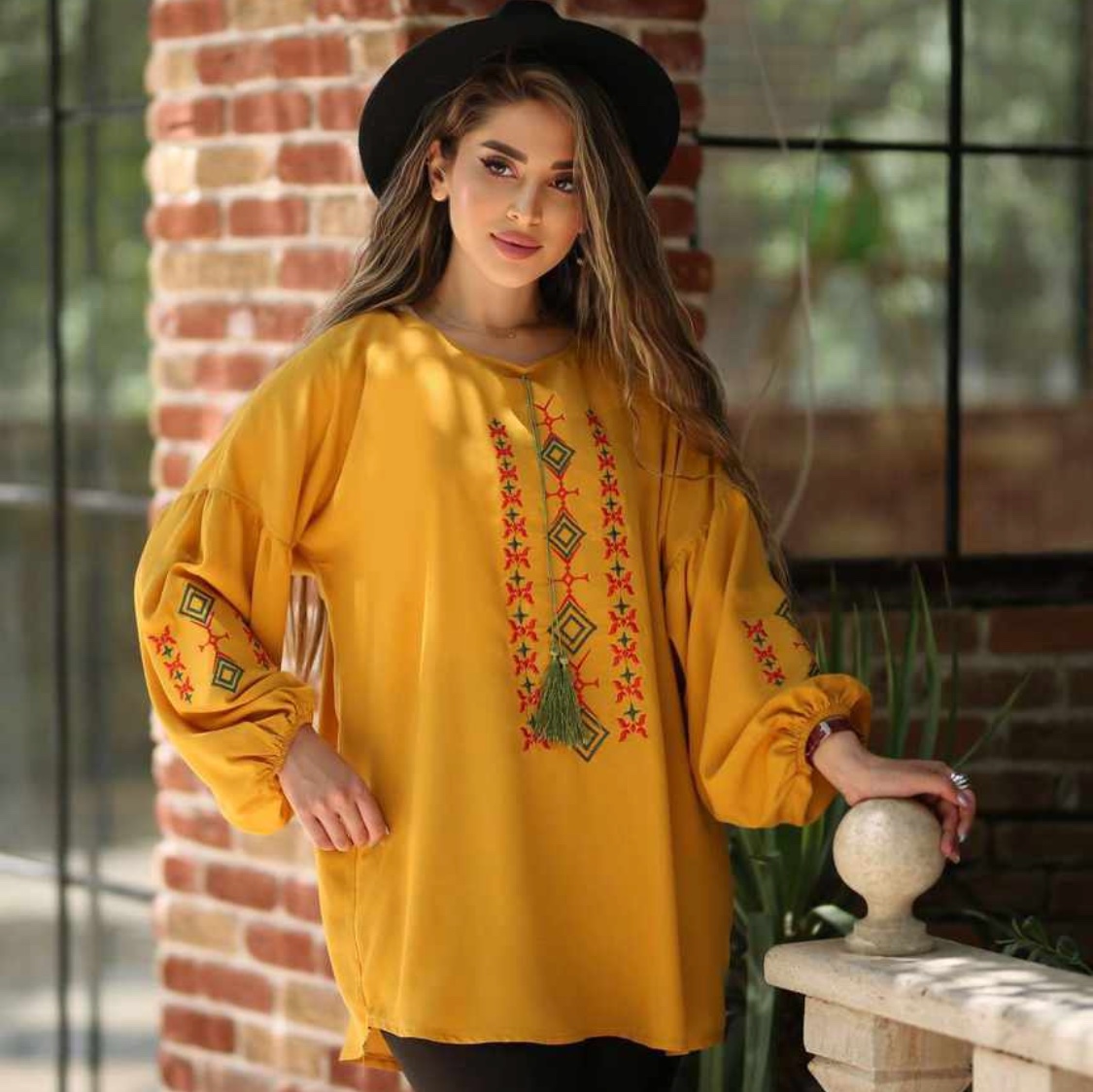 تونیک سنتی پارچه نخ پنبه درجه 1