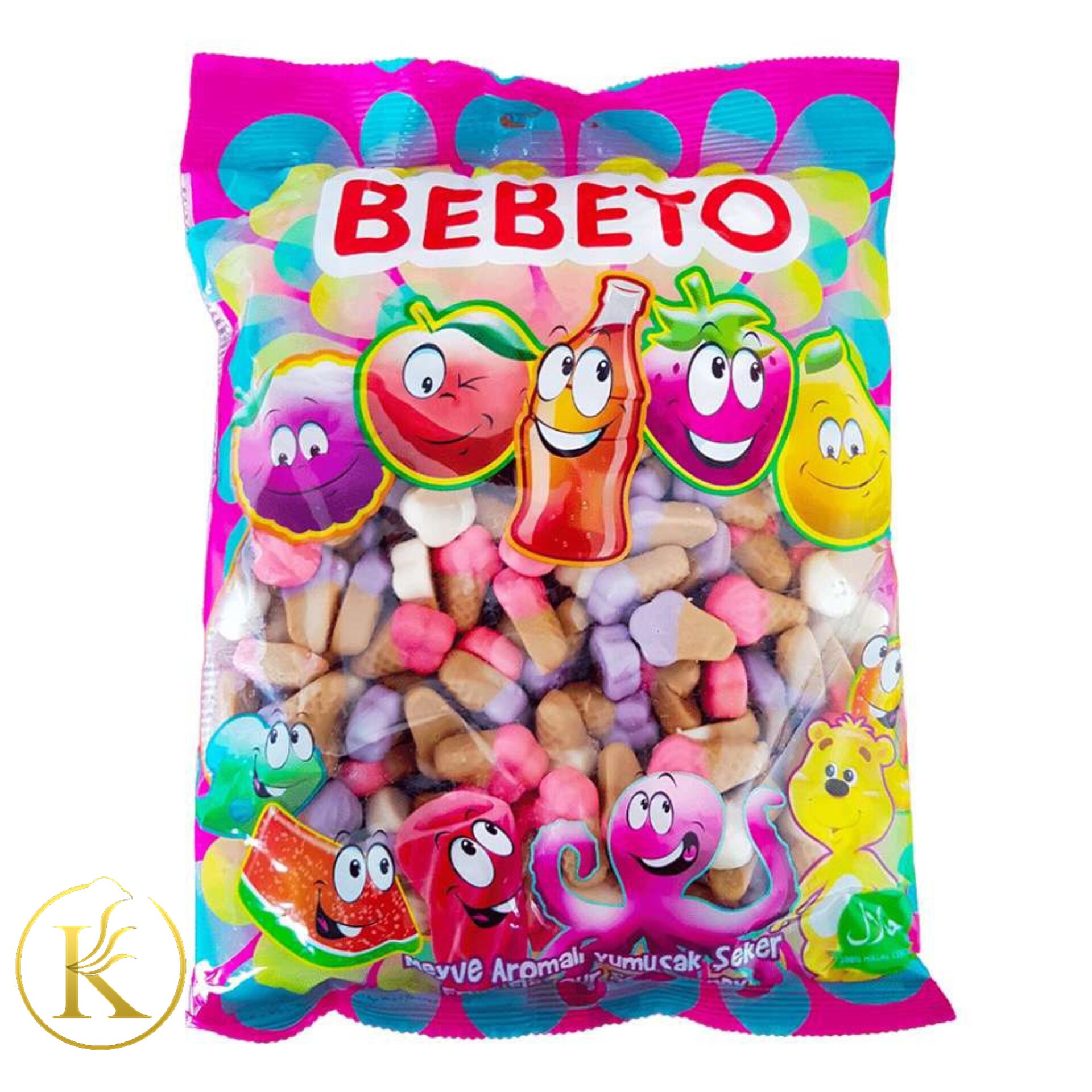 پاستیل کیلویی ببتو مدل بستنی ( یک کیلوگرم) bebeto

