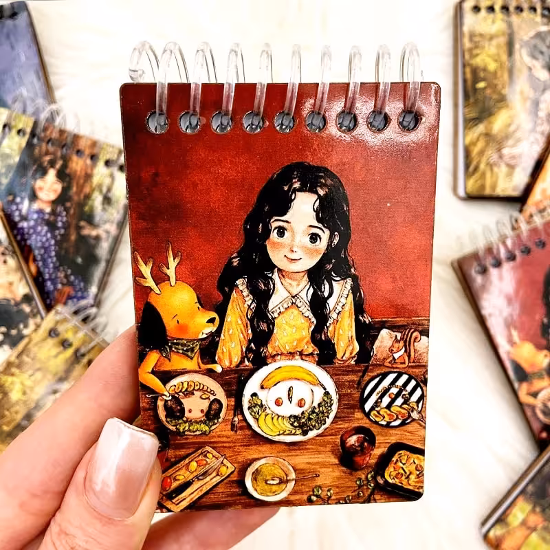 دفترچه فانتزی طرح دختر کد 01