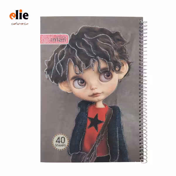 دفتر 40 برگ عروسکی ایمان طرح 12