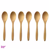 قاشق آشپزی مدل چوبی مجموعه 6 عددی