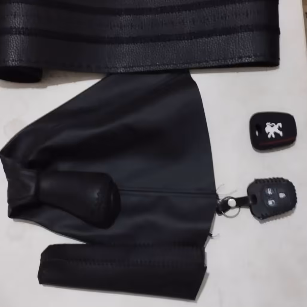 ست دور فرمان و گردگیر و سردنده و کاور ترمز و کاور سوییچ مناسب برای پرشیا و پژو 