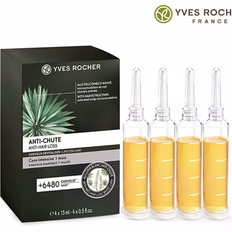 سرم تقویت کننده و ضد ریزش مو ایوروشه مناسب موهای ضعیف بسته 4 عددی