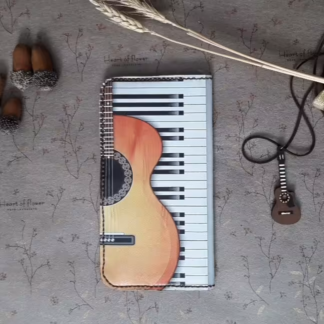 کیف پول طرح گیتار