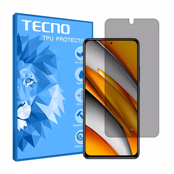 گلس شیائومی Poco F3 مدل هیدروژلی پرایوسی برند تکنو کد S