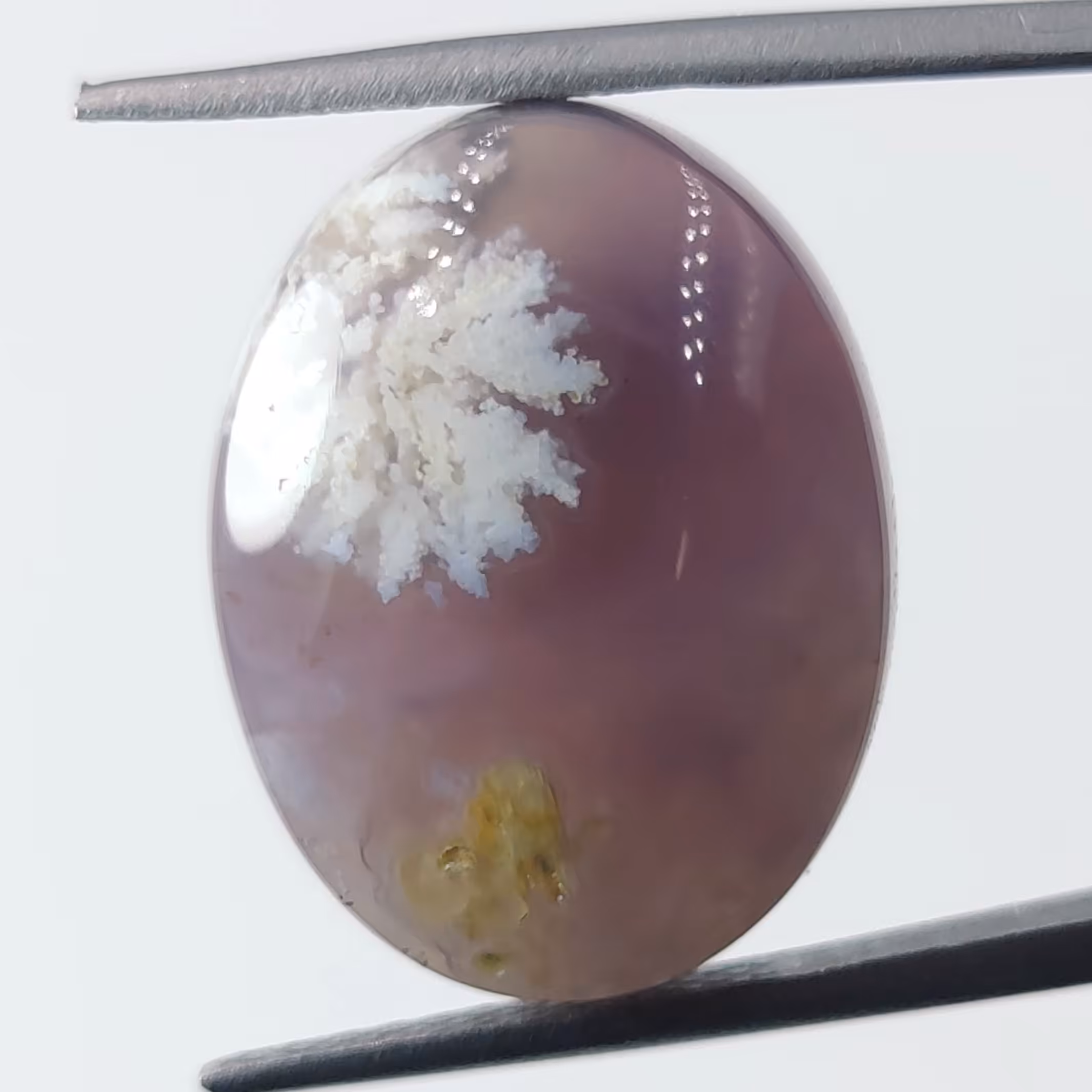 نگین سنگ عقیق شجر معدنی منظره شکوفه بهاری       