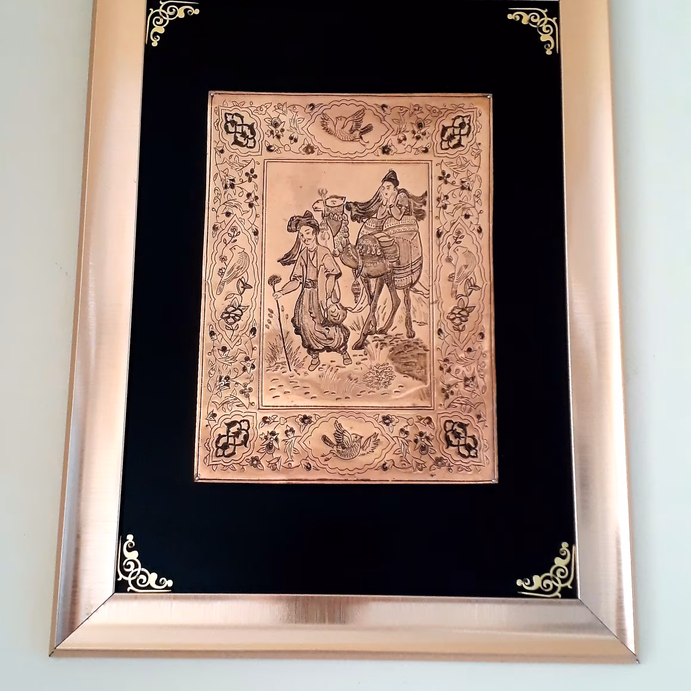 تابلو   قلمزنی طرح  کاروان 