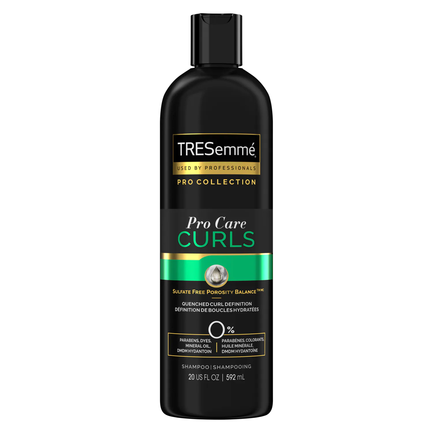 شامپو لیبل سبز ترزمه بدون سولفات موهای فر کانادایی TRESemme PRO CARE CURLS SULFATE-FREE SHAMPOO FOR CURLY HAIR