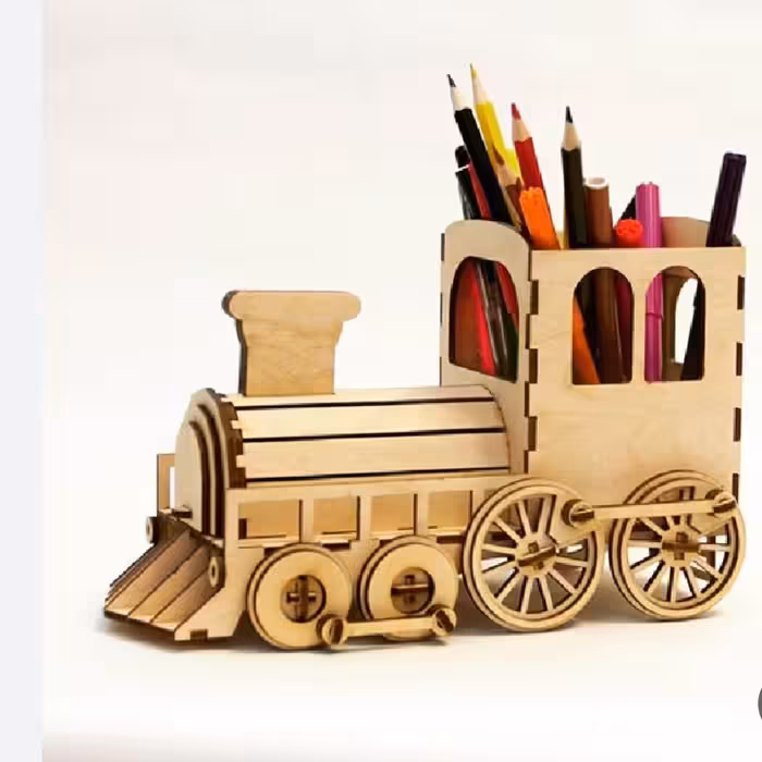 پازل چوبی قطار و جامدادی