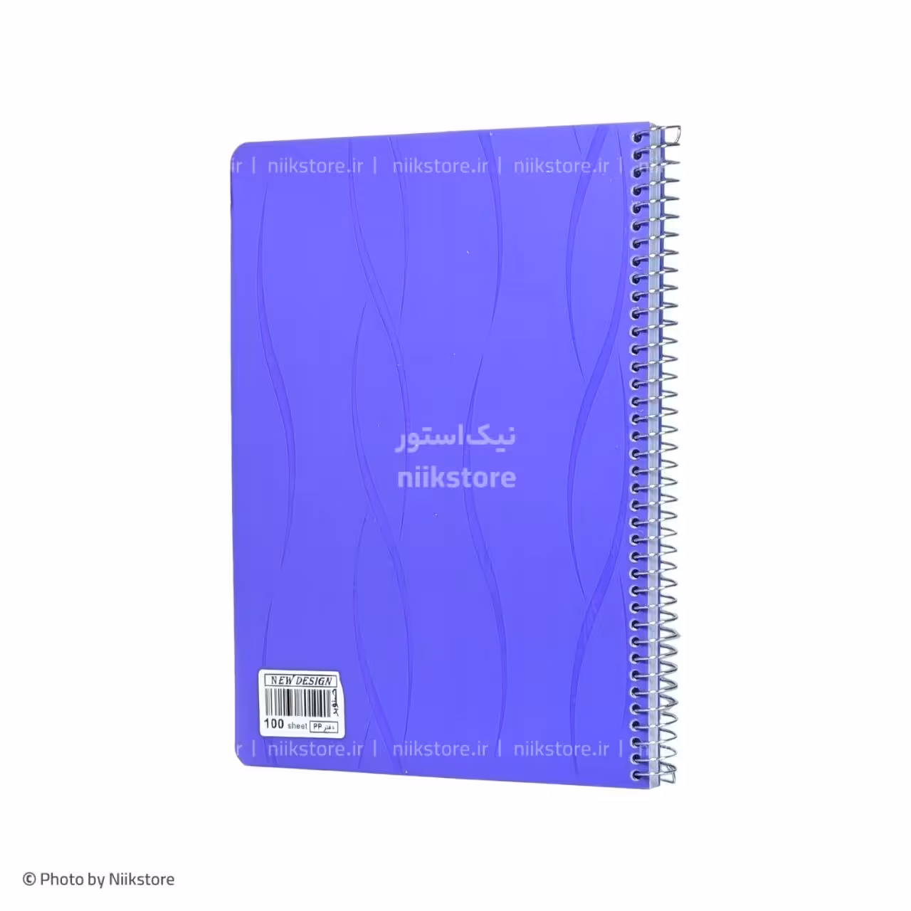 دفتر فنری 100برگ P.P تک رنگ صنوبرقیمت نقدیsenobar 100sheets pp notebook
