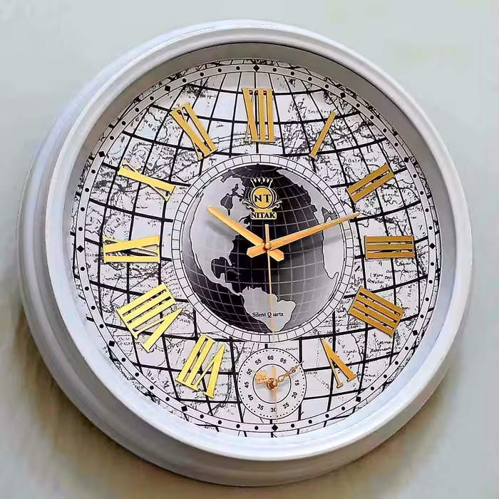 ساعت دیواری مدل نیتاک طرح کره زمین