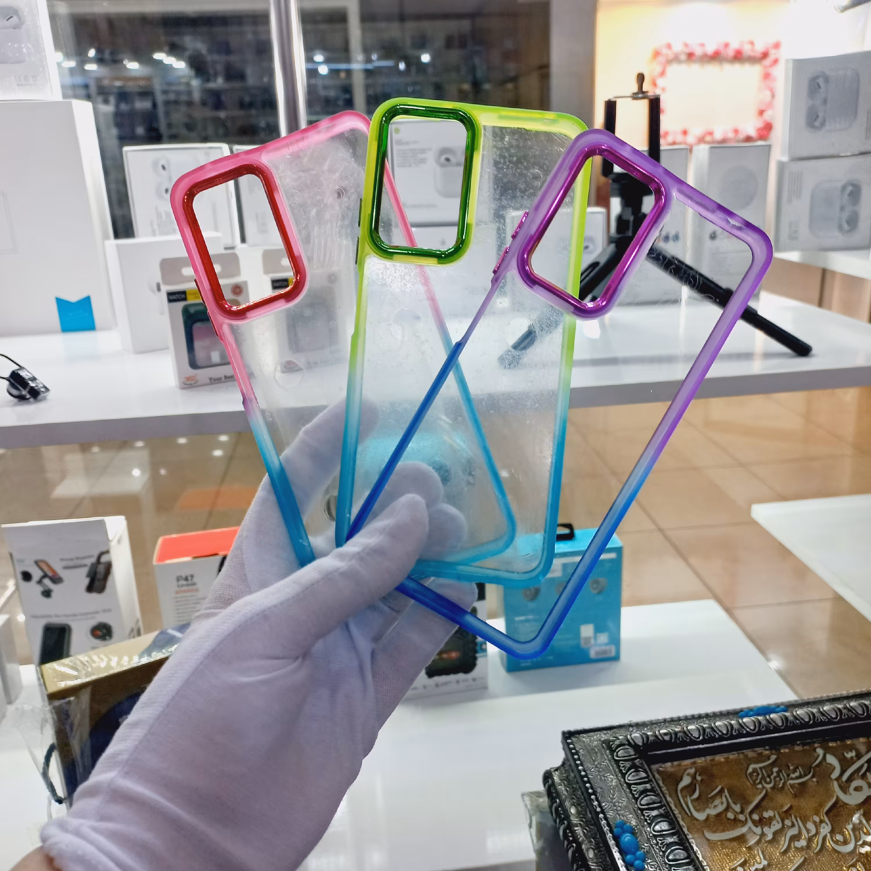 قابهای سیلیکونی رنگین کمانی