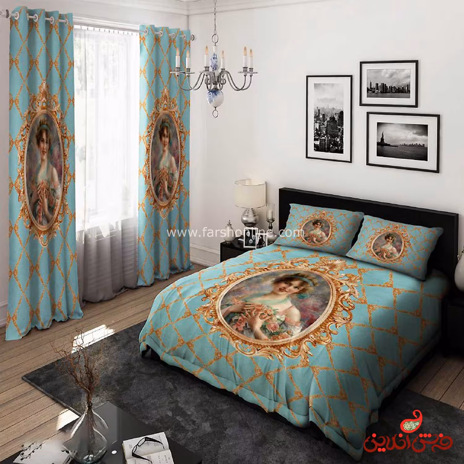 روتختی طرح نقاشی کلاسیک فرانسوی کد 15529