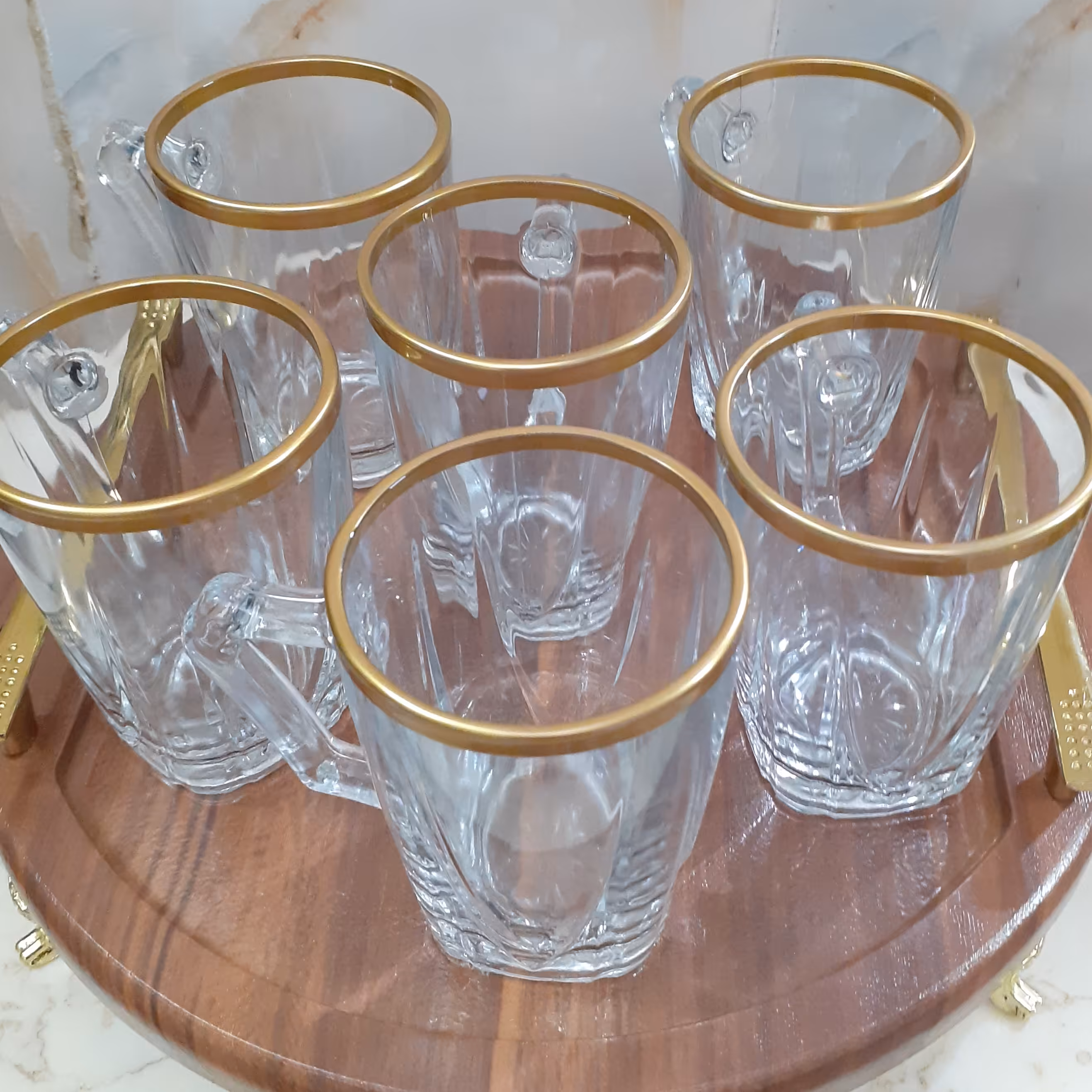 استکان لب طلا جنس عالی و مقاوم بدون قاشق