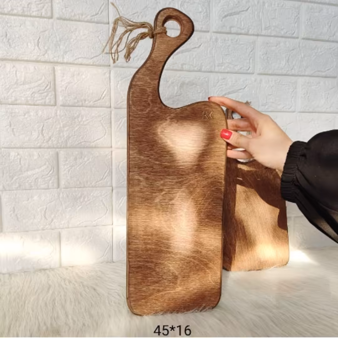 تخته سرو کبابی دسته کج  جنس پلای وود روس کاملا ضد اب محصول ترکیه