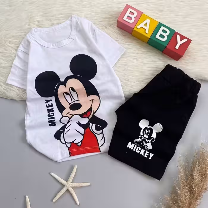 ست میکی موس سفید مشکی