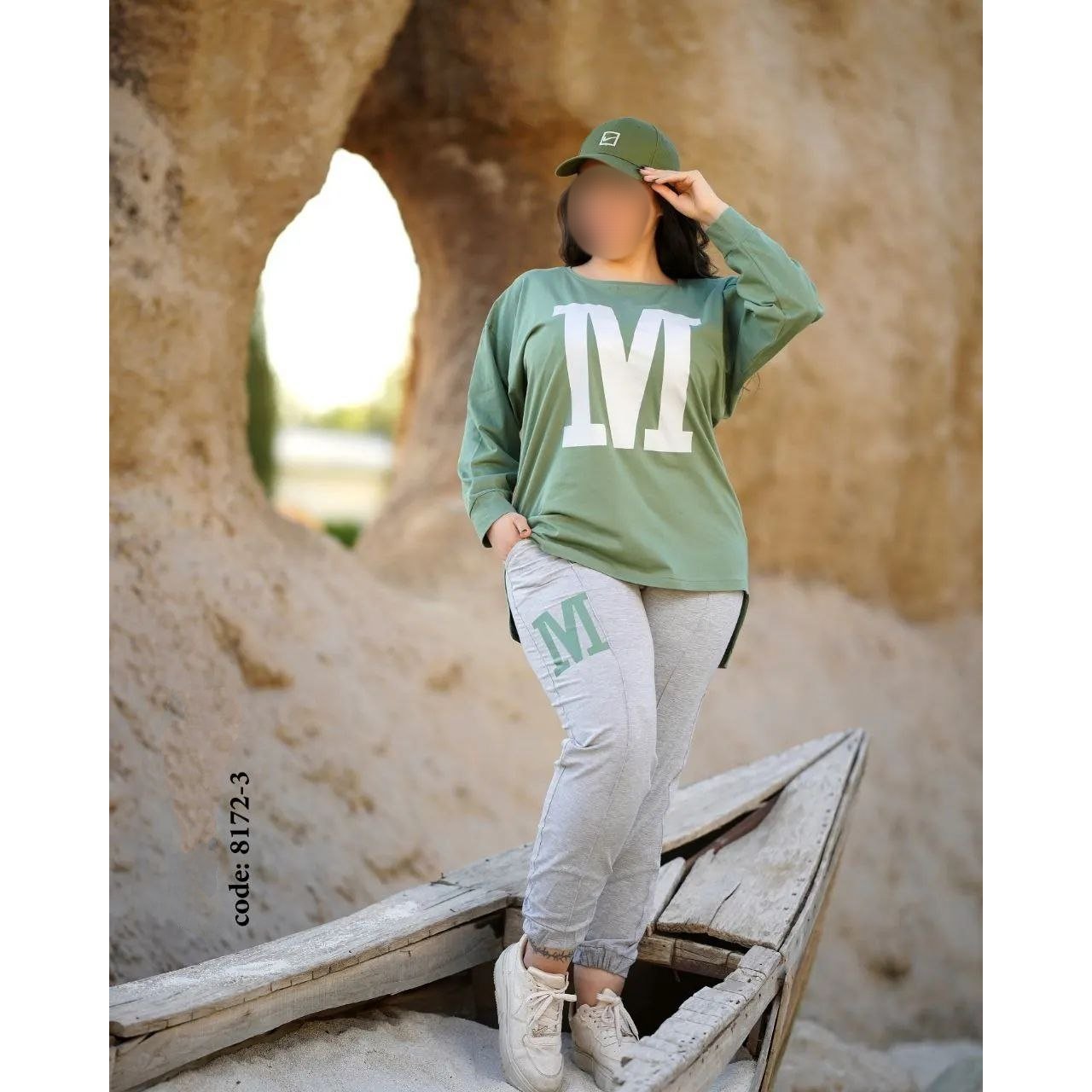 بلوز شلوار زنانه سایز بزرگ طرح M گرم بالا