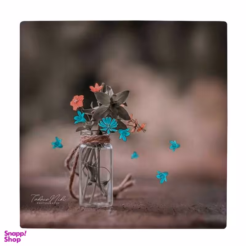 زیر لیوانی طرح گلدان شیشه ای و گل کد 4046102_2495