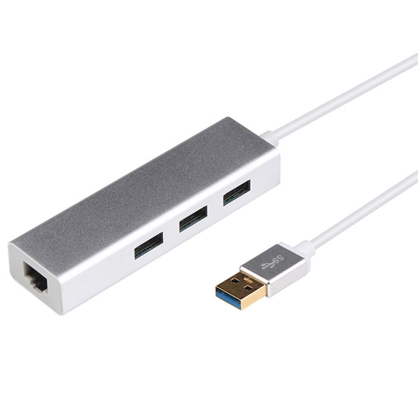 هاب 3 پورت USB30 و اترنت گیگابیت