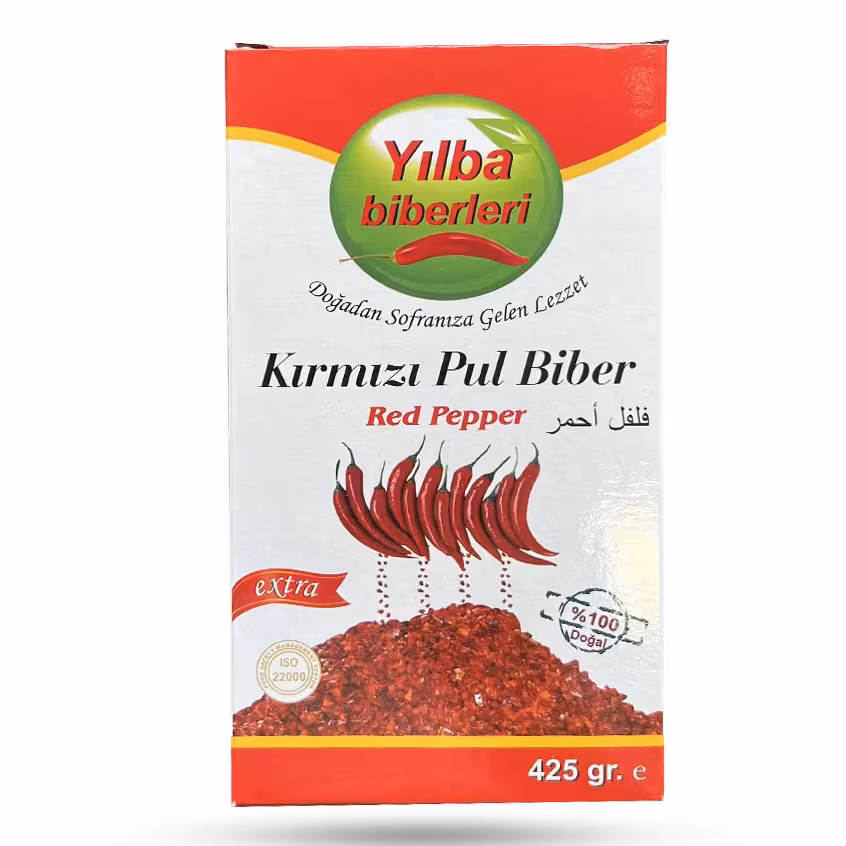 فلفل قرمز پول بیبر Yilba PulBiber ترکیه ای وزن 425 گرم