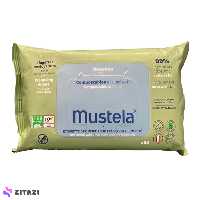 دستمال مرطوب کودک mustela بسته 60 عددی