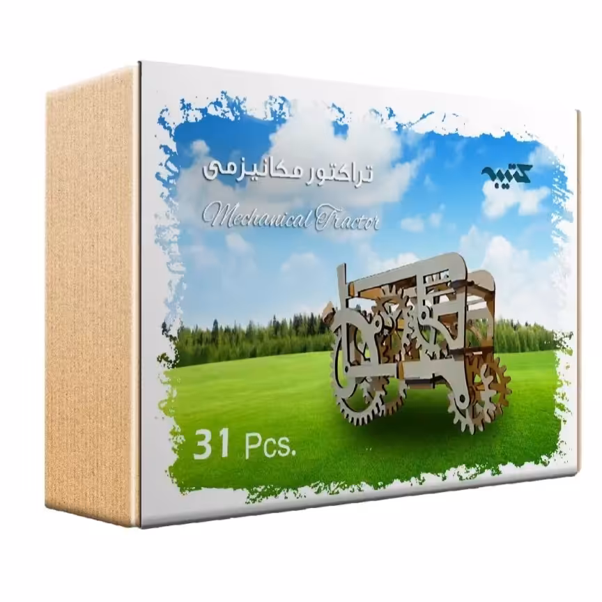 پازل سه بعدی تراکتور مکانیزمی 