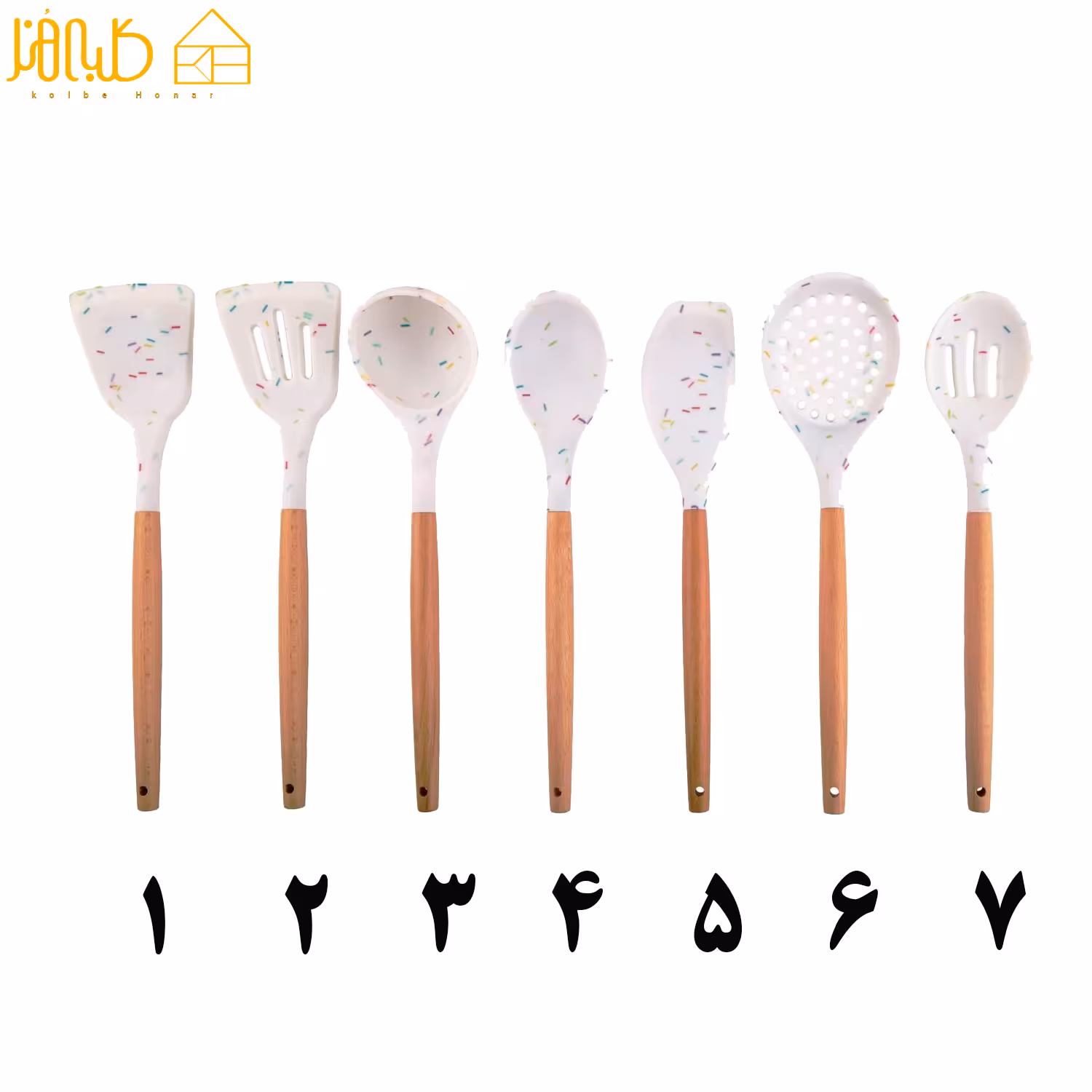 ابزار سیلیکونی سفید خالدار