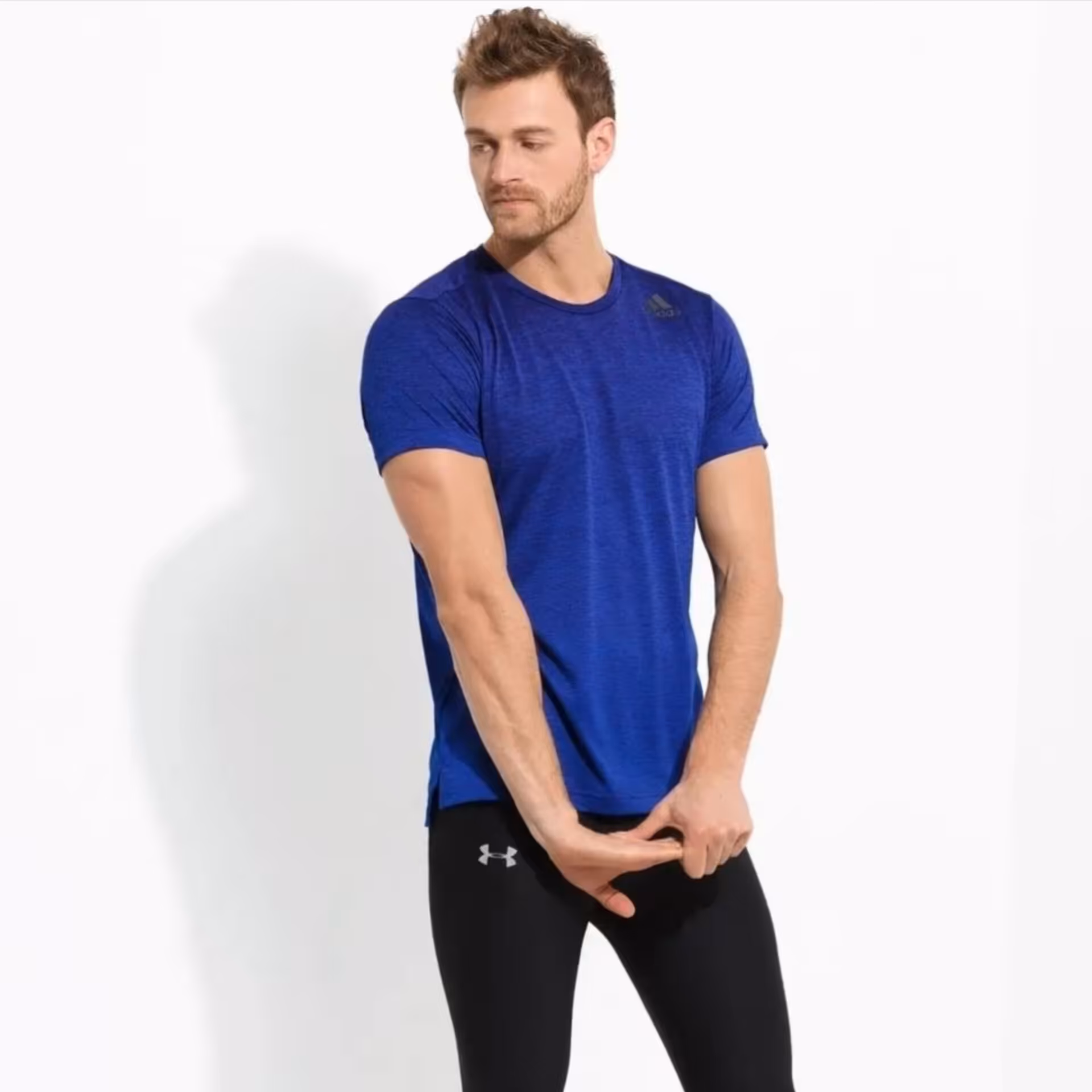 تیشرت مردانه  آدیداس  سورمه ای سایز مدیوم و لارج