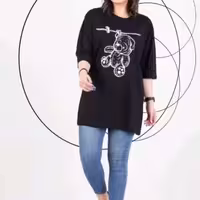 تیشرت لانگ خرسی