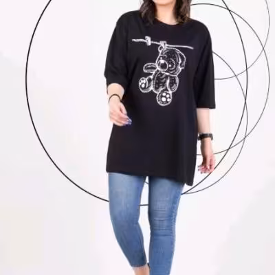 تیشرت لانگ خرسی