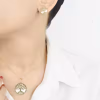 نیمست زنانه طرح طلا طرح درخت کد4429