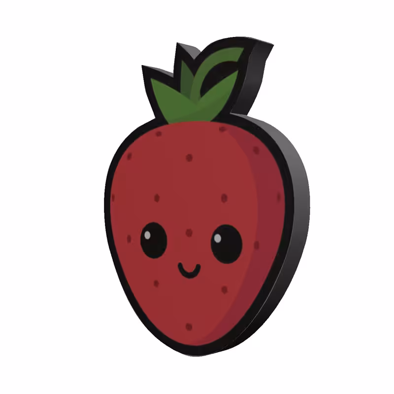 استیکر کنسول مدل توت فرنگی کد 654